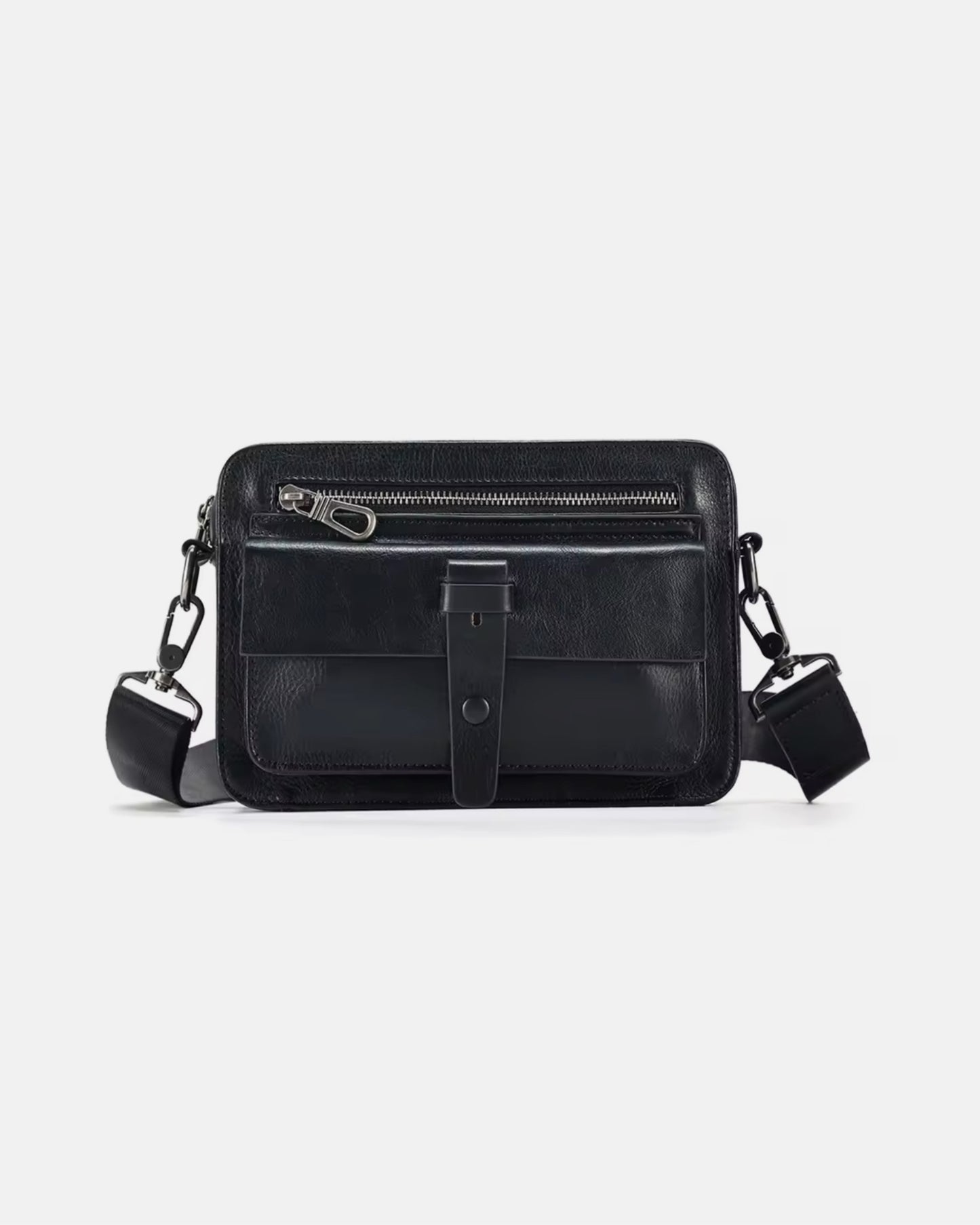 Men's leather shoulder bag
